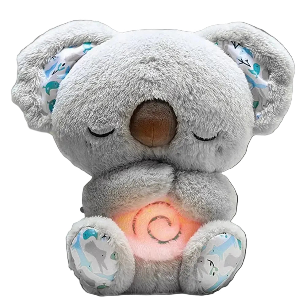 Breathing Koala with Light Sound Baby Sleep and Playmate Koala Musical Stuffed Plush Toy Newborn Sensory Comfortable Baby Gifts